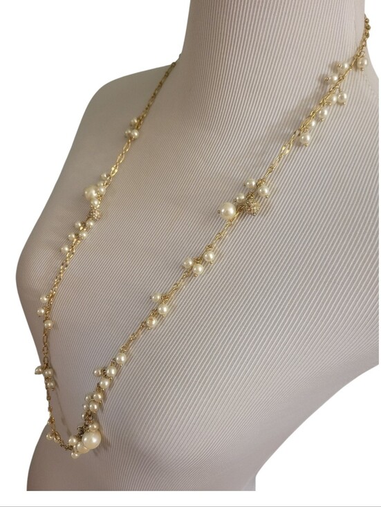 J. Crew Jewelry - J. Crew Gold-Tone and Faux Pearl Necklace